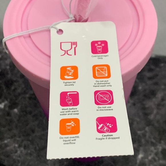 Dunkin Donuts 24 oz Rainbow Acrylic Tumbler NWT - Picture 4 of 5